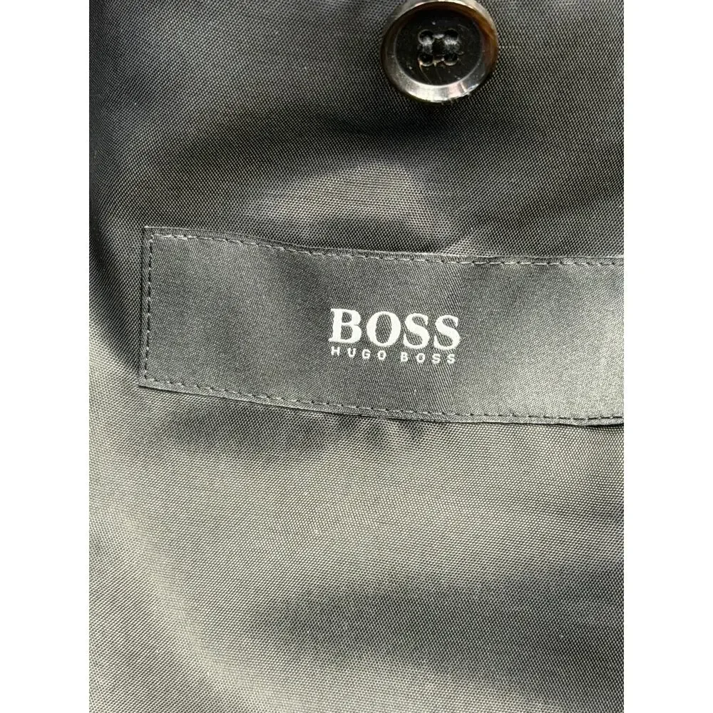 BOSS Hugo Boss Blazer 42R Gray 100% Virgin Wool Two Button NWT